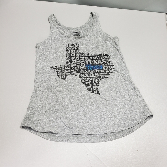 home tree Texas gray, black tank top women's size small (4-6) - Picture 1 of 7